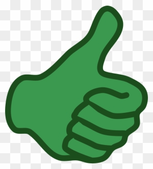 Green Thumbs Up Sign - Full Size PNG Clipart Images Download