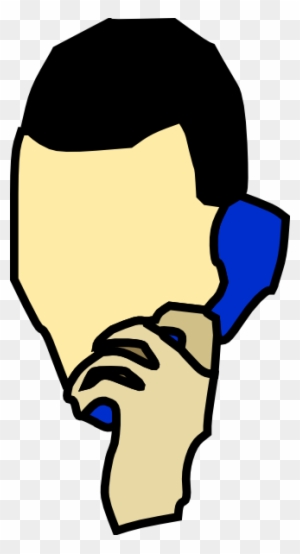 Someone Talking On The Phone Clip Art