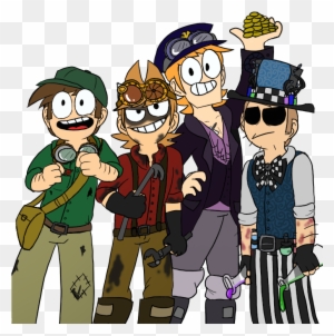 Edd, Tom, Matt And Tord From Eddsworld {PNG} by SpongeBobXD on