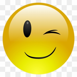 Wink Smiley Emoji Emoticon Clip Art - Winking Smiley Face - Free ...