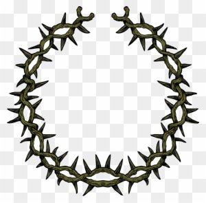 crown of thorns with cross clipart