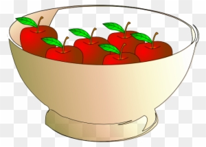 Bowl 7 Apples Clip Art - 2 Apples In A Bowl - Free Transparent PNG ...