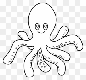 octopus clip art black and white