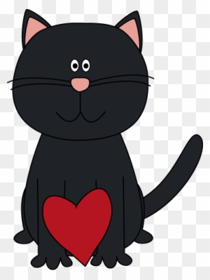 katzenpfote clipart heart