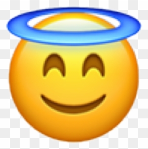 Emoji Angle Halo Smilefreetoedit - Blessed Emoji - Free Transparent PNG ...