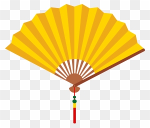 Chinese Clip Art - Hand Fan Cartoon - Free Transparent PNG Clipart ...