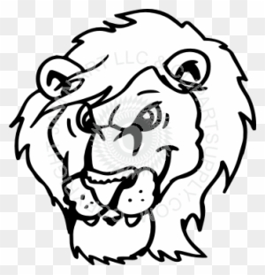 taal lake clipart black and white lion