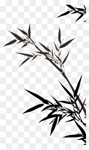 Bamboo Clip Art - Bamboo Leaves Silhouette Png - Free Transparent PNG ...