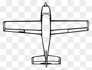 Top Down Airplane View Clipart, Vector Clip Art Online, - Birds Eye View Of A Plane