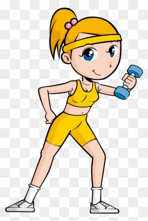 Fitness Cartoon Png Image Download - Exercising Cartoon Images Png - Free  Transparent PNG Download - PNGkey