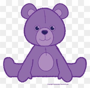 Click To Save Image - Purple Teddy Bear Clipart - Free Transparent PNG ...