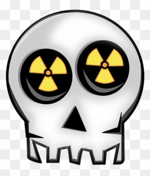 Radioactive Skull, Atom, Energy, Nuclear, Power, Radioactive - Nuclear Power Plant Logo
