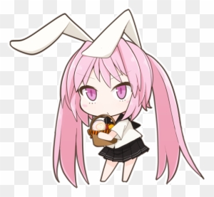 Anime Rabbit Ramen Cute Bunny Chibi Imagenes De Conejos Kawaii Free Transparent Png Clipart Images Download - bunny piggy drawing roblox anime