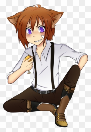 Anime Wolf Boy Chibi Cute Anime Wolf Boy Cute Boy - Chibi Anime Boy