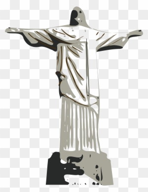 Statue Svg - Christ The Redeemer Clipart