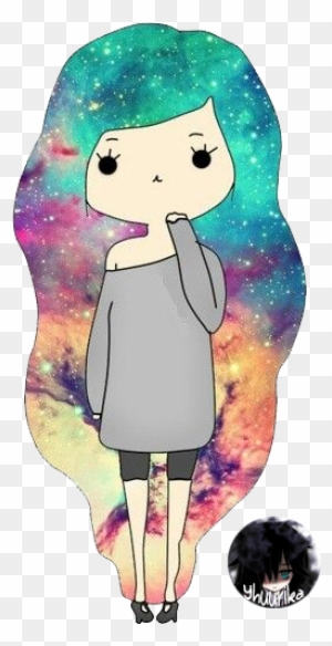 Girl With The Galaxy Hair By Ch4rm3d Girl With Galaxy Hair Free Transparent Png Clipart Images Download - hair girl galaxy girl roblox girl cute
