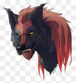 Black Demon Wolf Pup Download Anime Wolf Transparent Free Transparent Png Clipart Images Download - emo anime girl demon form roblox