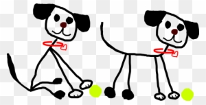 stick figure dog face