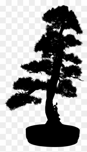 Bonsai Tree Silhouette Clip Art, Transparent PNG Clipart Images Free ...