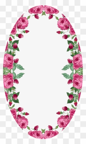 Frame - Oval Red Rose Frame - Free Transparent PNG Clipart Images Download