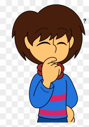 A Thinking Frisk I Guess By Gamingingreen13 Cartoon Free Transparent Png Clipart Images Download