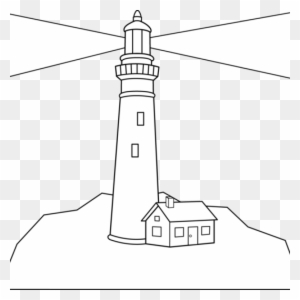 Lighthouse Images Clip Art Colorable Lighthouse Scene - Lighthouse ...