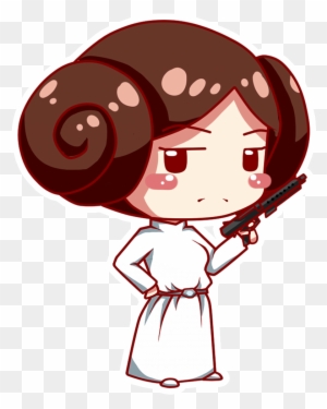 Download Princess Leia Clipart Cute Star Wars Chibi Leia Free Transparent Png Clipart Images Download