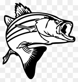 free fish clipart black and white
