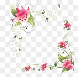 Bordure Fleur Clipart 5 By Tracy Roses Corner Border Free Transparent Png Clipart Images Download