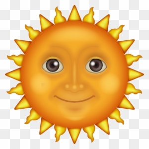 Sun Clip Art Outline - Sunshine Emoji Black And White - Free ...