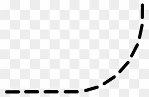 curved dotted line