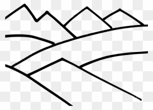 Drawn Mountain Transparent - Mountain Drawing Free Clipart