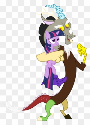 Pic Of Twilight Sparkle And Discord In Love - Twilight Sparkle And Discord