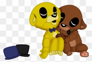 Babies Fazbear's Brothers By Crystalchan2d - Golden Freddy And Freddy