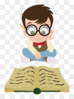 Book Worm Clipart - Bookworm Boy