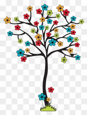 Arboles Con Flores Dibujos - Free Transparent PNG Clipart Images Download