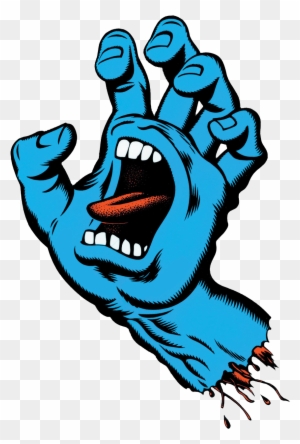 Screaming Hand - Santa Cruz Hand Logo - Free Transparent PNG Clipart ...