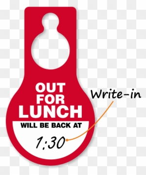 Out To Lunch Signs Out Of Office Signs Clipart - Caution (blank), Dry Erase Aluminum 40 Mil Sign, 14"