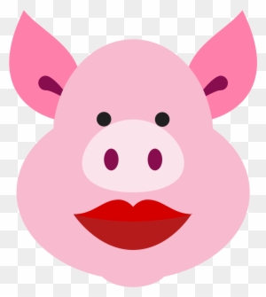 Pig With Lipstick Icon Free - Illustration - Free Transparent PNG ...