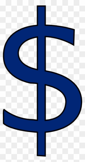 How To Set Use Navy Blue Dollar Sign Svg Vector - Dollar Sign Clip Art Blue