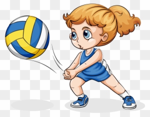 dysbalancen volleyball clipart