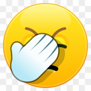 Facepalm Emoticon Smiley Emoji Facebook - Emoticon Palm Face - Free ...