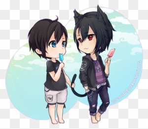 I Enjoyed Drawing Two Cute Guys In Chibi Style 2 Haha 2 Cute Boys Anime Free Transparent Png Clipart Images Download