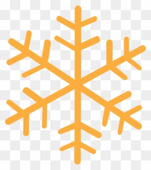 orange snowflake clip art