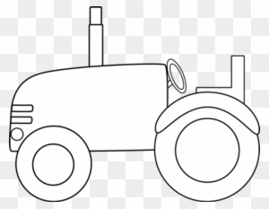 john deere tractor black and white clipart