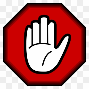 File - Stop Hand - Svg - Cartoon Hand Saying Stop - Free Transparent ...