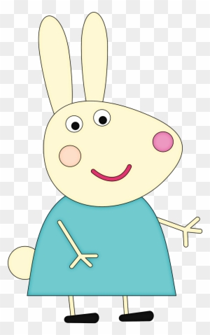 Cake Peppa Pig Characters Rabbit Free Transparent Png Clipart - rebecca rabbit peppa rebecca rabbit roblox piggy characters