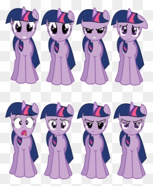 Faces Of Twilight Sparkle By Fishinabarrrel - My Little Pony Drinks - Free  Transparent PNG Clipart Images Download