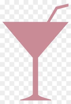 Martini Glass With Straw Vector - Wine And Spirits Icon - Free ...