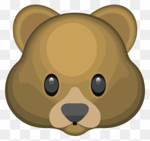 Bear Clipart Emoji - Bear Emoji Png - Free Transparent PNG Clipart ...